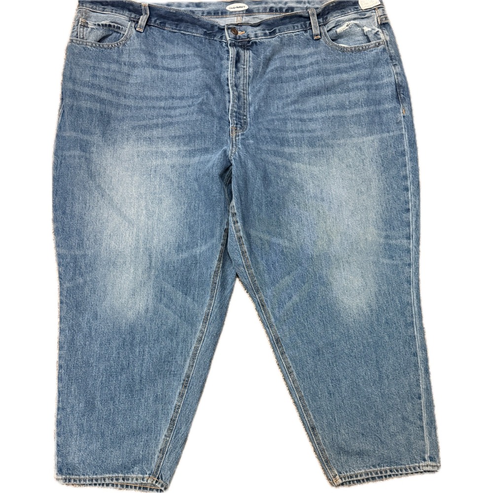 Old Navy Women 28W High Waisted Boyfriend Jeans Tapered Leg Blue Denim